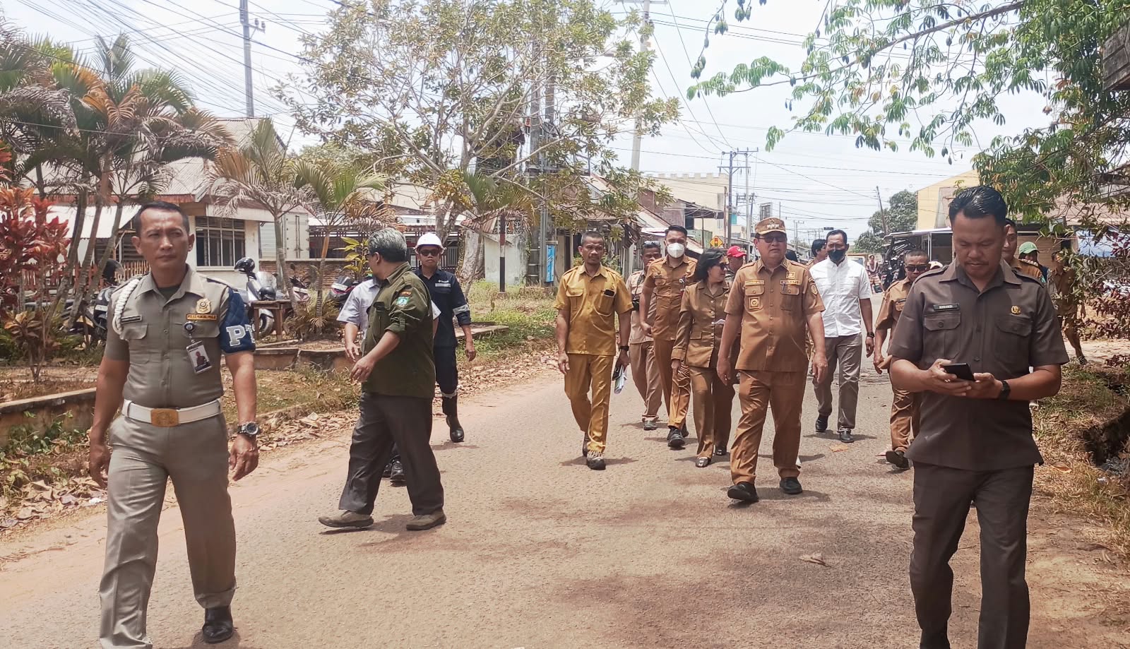 Bupati Beltim Tinjau Lahan Eks HGB PT Timah Di Gantung
